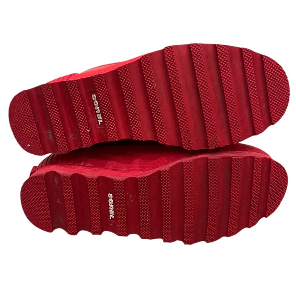 SOREL joan Rain Short Red Rain Muck Boots - Picture 8 of 8